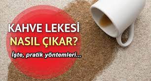 Giysiden Kahve Lekelerini Nasıl Çıkarırsınız